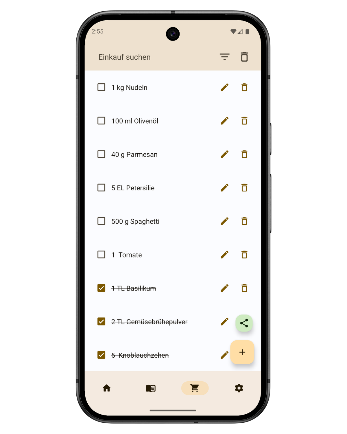 CookBuddy Feature Vorschau in der App