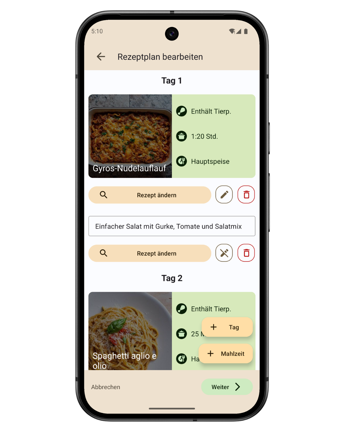 CookBuddy Feature Vorschau in der App